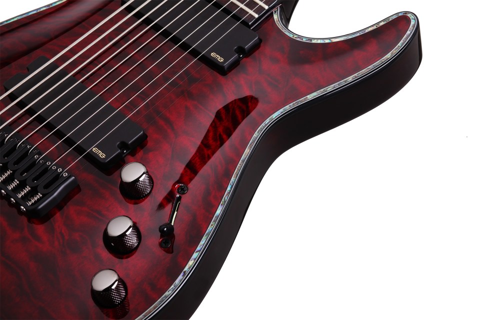 Schecter C-9 Hellraiser 9c 2h Emg Ht - Black Cherry - 8 en 9 snarige elektrische gitaar - Variation 3