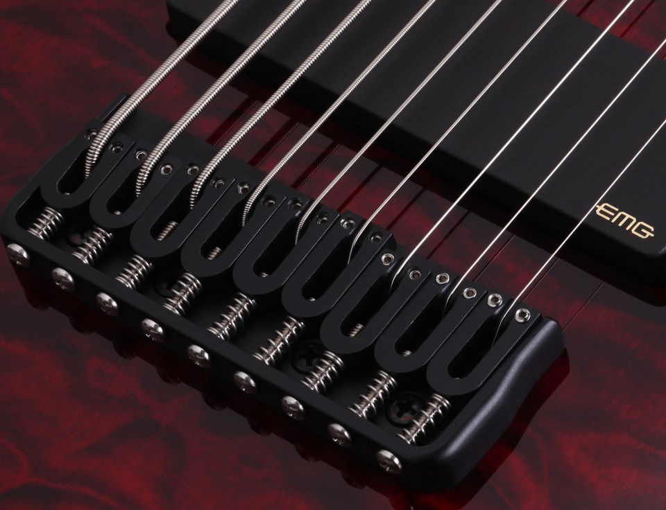 Schecter C-9 Hellraiser 9c 2h Emg Ht - Black Cherry - 8 en 9 snarige elektrische gitaar - Variation 4