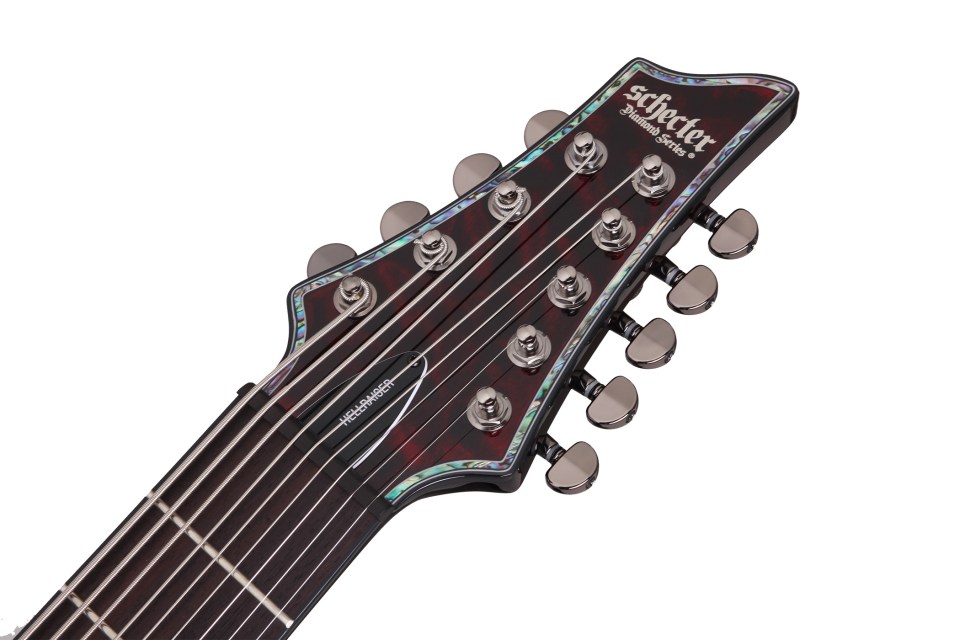 Schecter C-9 Hellraiser 9c 2h Emg Ht - Black Cherry - 8 en 9 snarige elektrische gitaar - Variation 5