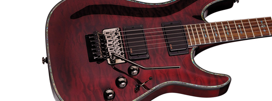 Schecter C-1 Fr S Hellraiser 2h Emg Sustainiac Rw - Black Cherry - Elektrische gitaar in Str-vorm - Variation 2