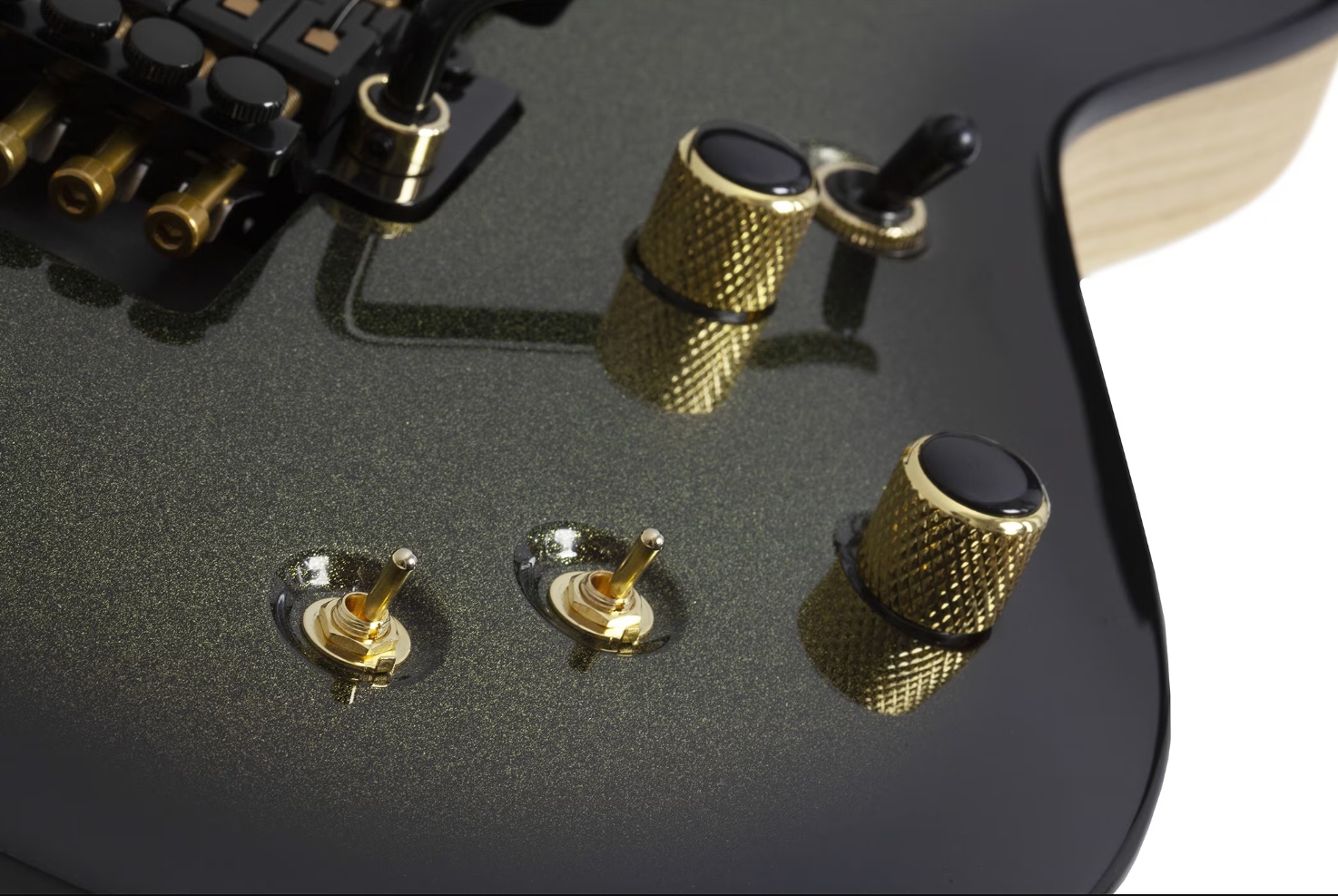 Schecter C1 Fr-s 50th Ann. Lh 2h Sustainiac Eb - 50th Gold Burst - Metal elektrische gitaar - Variation 4