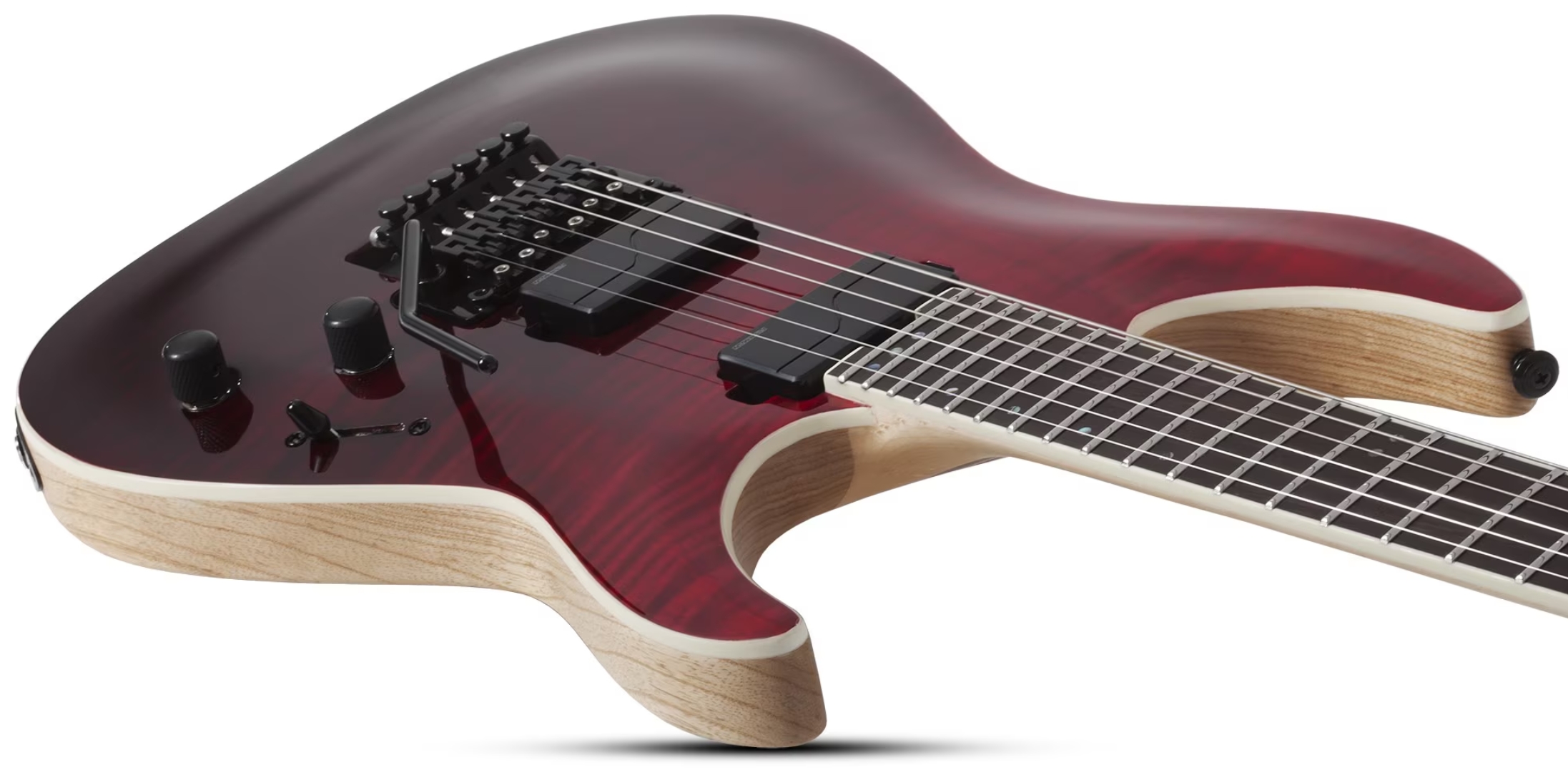 Schecter C1 Fr Sls Elite 2h Fishman Fluence Modern Eb - Blood Burst - Elektrische gitaar in Strat vorm - Variation 2