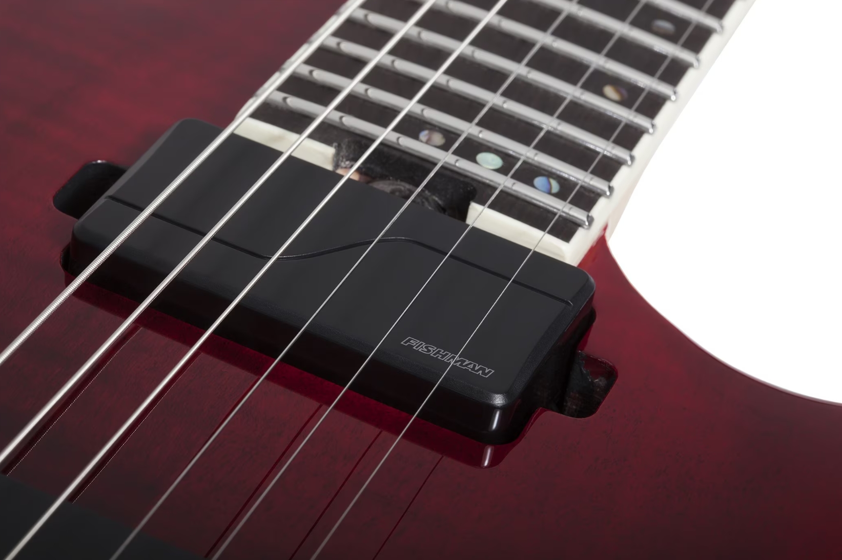 Schecter C1 Fr Sls Elite 2h Fishman Fluence Modern Eb - Blood Burst - Elektrische gitaar in Strat vorm - Variation 3