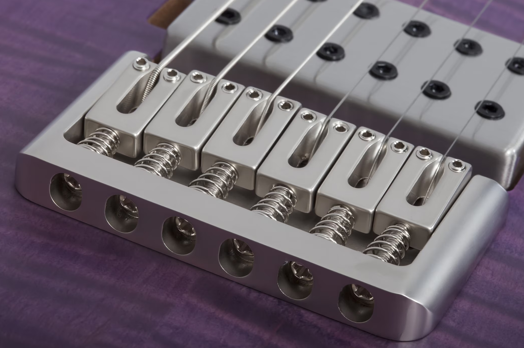 Schecter C1 Standard Plus 2h Ht Mn - Trans Purple Burst - Elektrische gitaar in Strat vorm - Variation 4