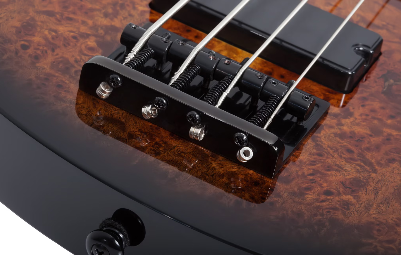 Schecter C4 Standard Rw - Tobacco Burl - Solid body elektrische bas - Variation 3
