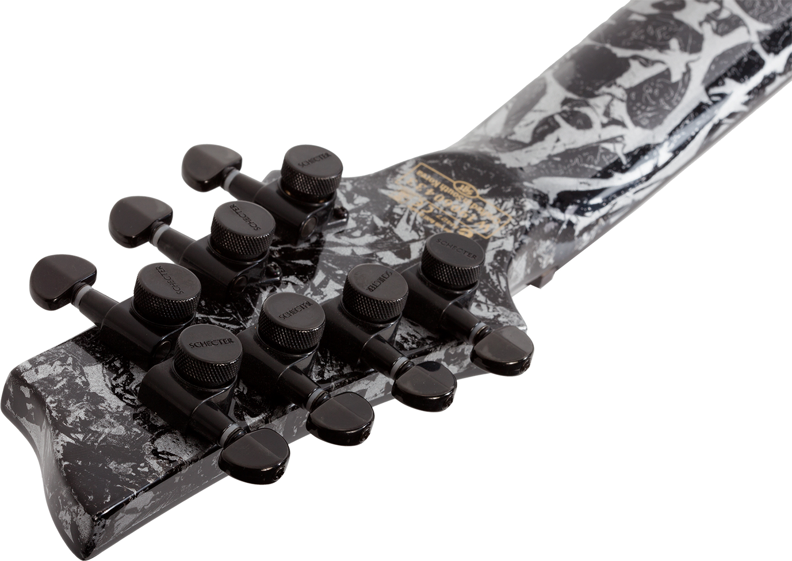 Schecter C7 Multiscale 7c Baryton 2h Ht Eb - Silver Mountain - Multi-scale gitaar - Variation 10