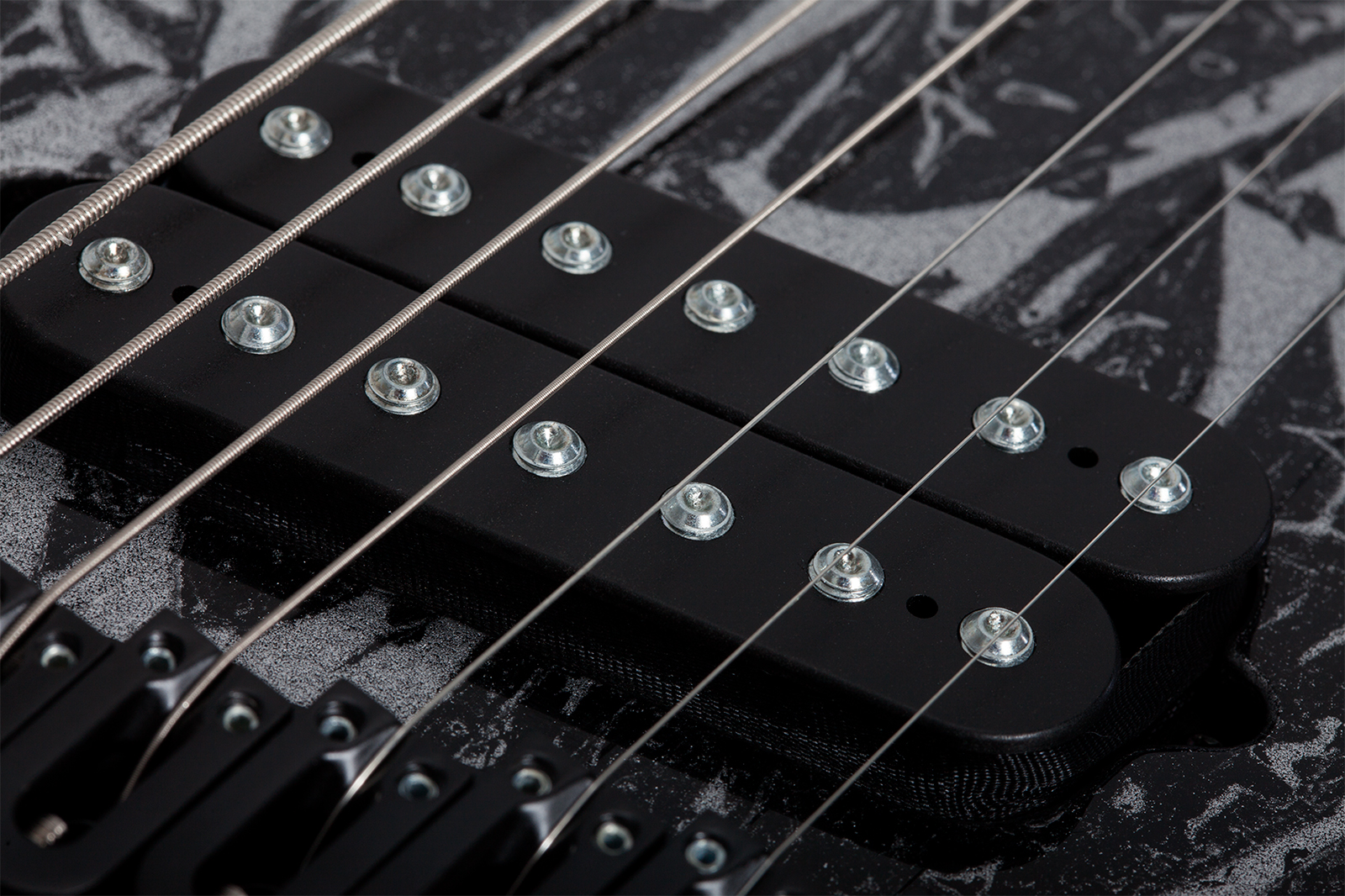 Schecter C7 Multiscale 7c Baryton 2h Ht Eb - Silver Mountain - Multi-scale gitaar - Variation 6