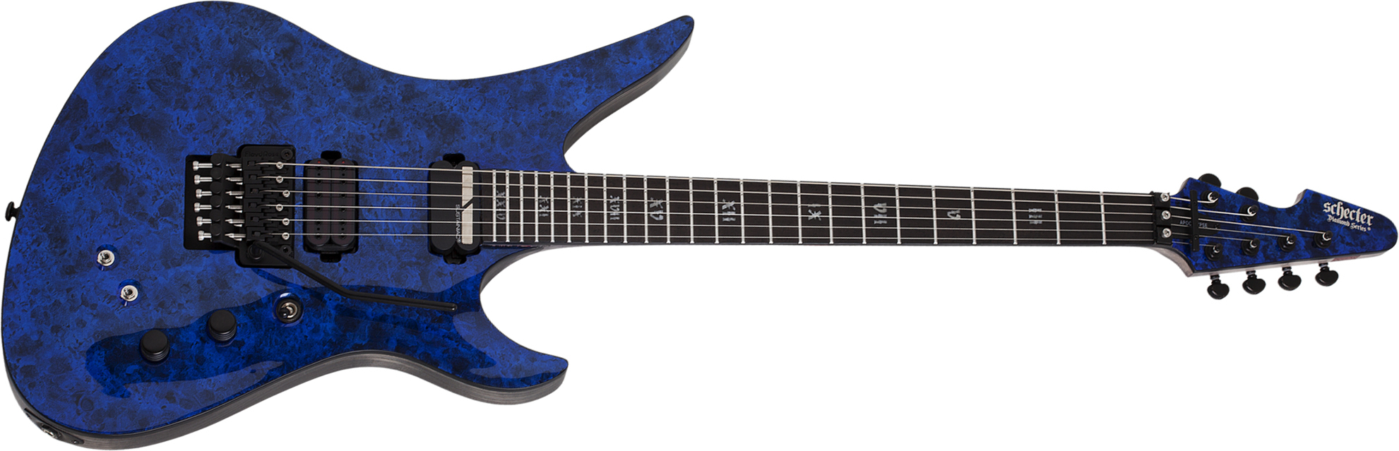 Schecter Avenger Apocalypse Fr S 2h Sustainiac Eb - Blue Reign - Metalen elektrische gitaar - Main picture