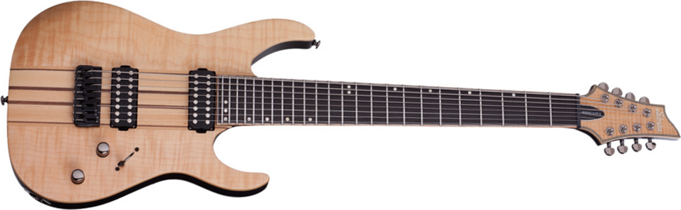 Schecter Banshee Elite-8 Hh Ht - Gloss Natural - Bariton elektrische gitaar - Main picture