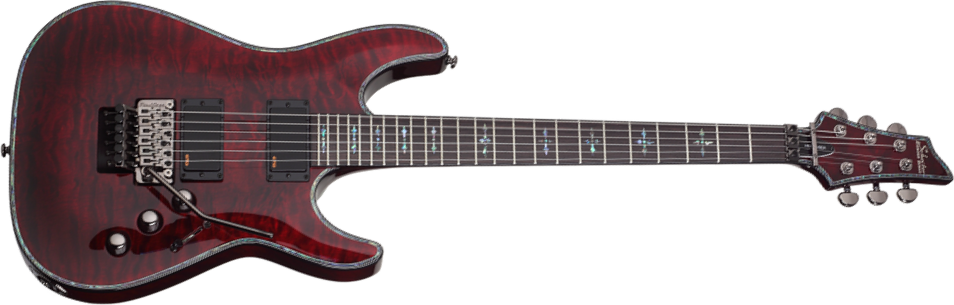 Schecter C-1 Fr S Hellraiser 2h Emg Sustainiac Rw - Black Cherry - Elektrische gitaar in Str-vorm - Main picture