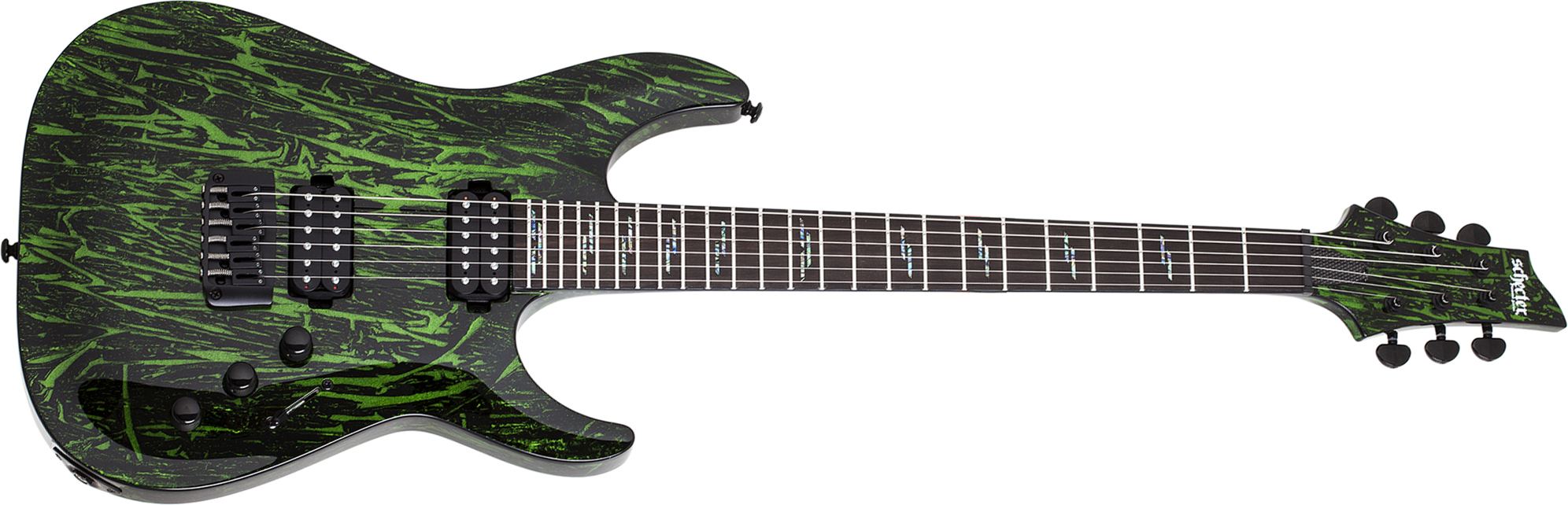 Schecter C-1 Silver Mountain 2h Ht Eb - Toxic Venom - Elektrische gitaar in Str-vorm - Main picture