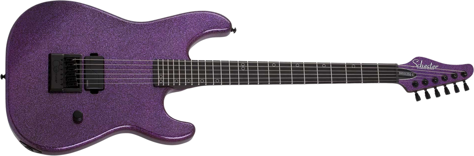 Schecter Daniel Haniss Danskimo 6 Signature 1h Fishman Fluence Ht Eb - Purple Sparkle - Elektrische gitaar in Strat vorm - Main picture