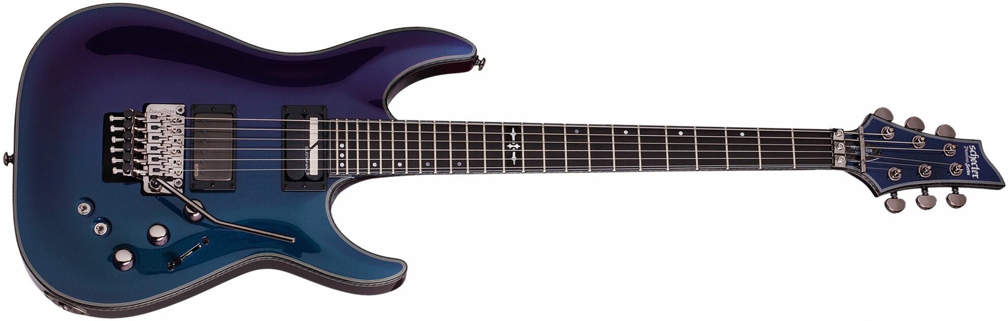 Schecter Hellraiser Hybrid C-1 Frs 2h Emg Sustainiac Eb - Ultra Violet - Elektrische gitaar in Str-vorm - Main picture
