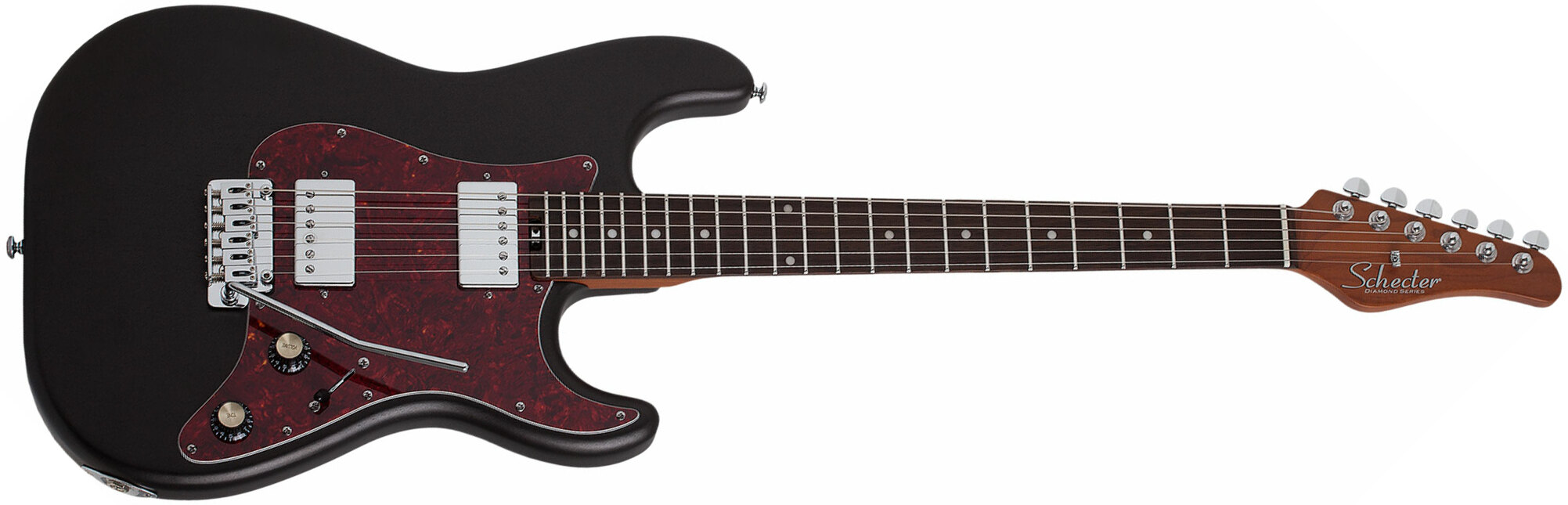Schecter Jack Fowler Traditional Signature 2h Trem Eb - Black Pearl - Elektrische gitaar in Str-vorm - Main picture
