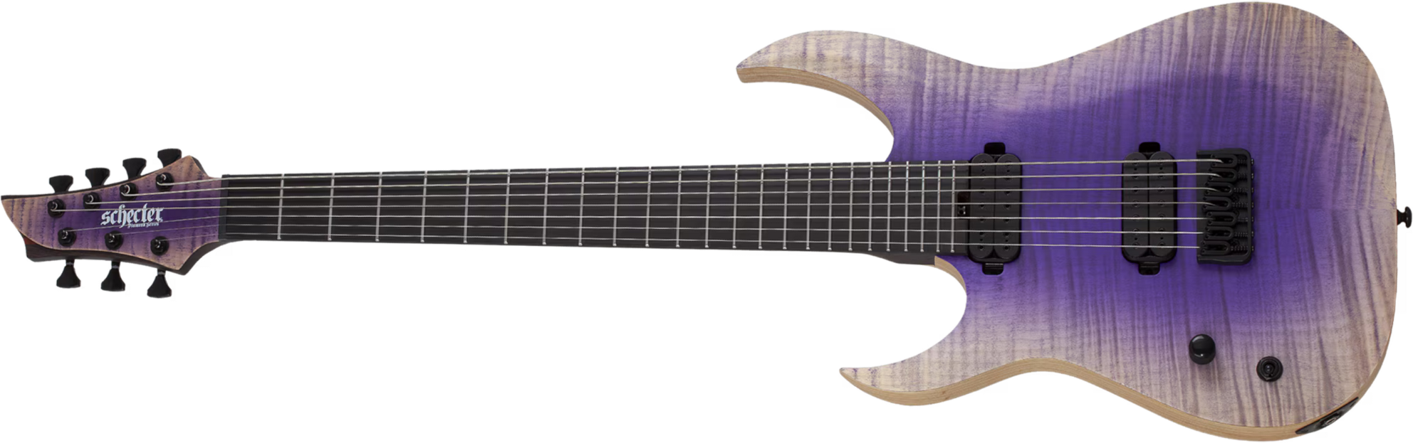 Schecter John Browne Tao-7 Signature Baryton Gaucher 2h Ht Eb - Ozone Burst - Bariton elektrische gitaar - Main picture