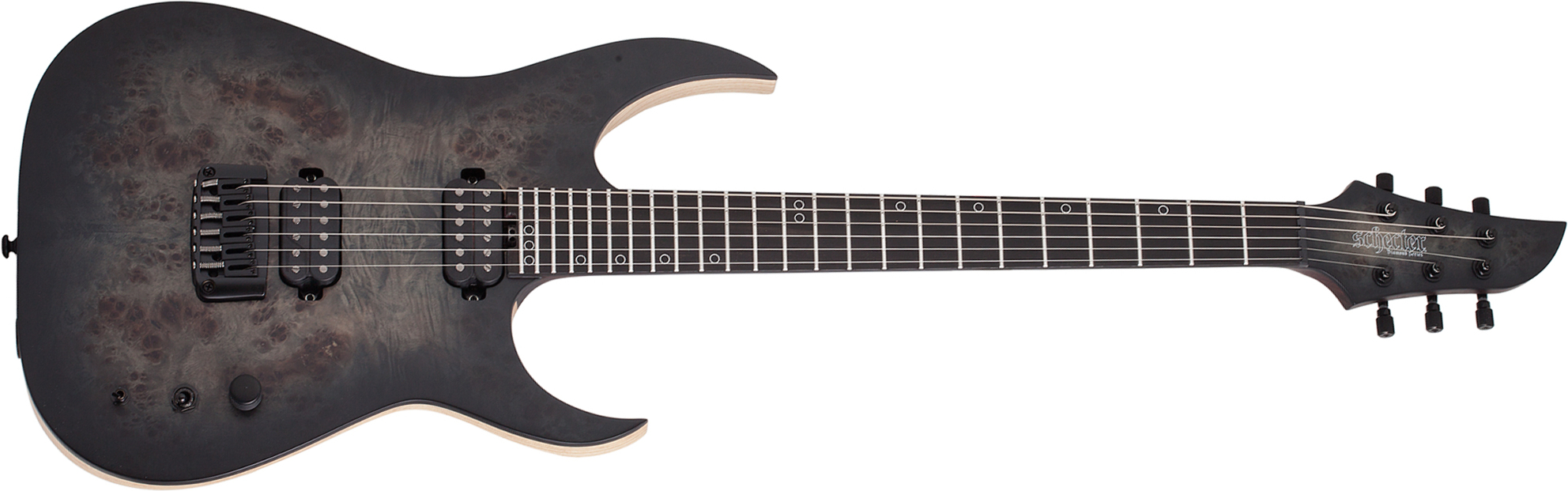 Schecter Keith Merrow Km-6 Mk-iii Artist Signature 2h Ht Eb - Trans Black Burst - Guitarra eléctrica de doble corte. - Main picture