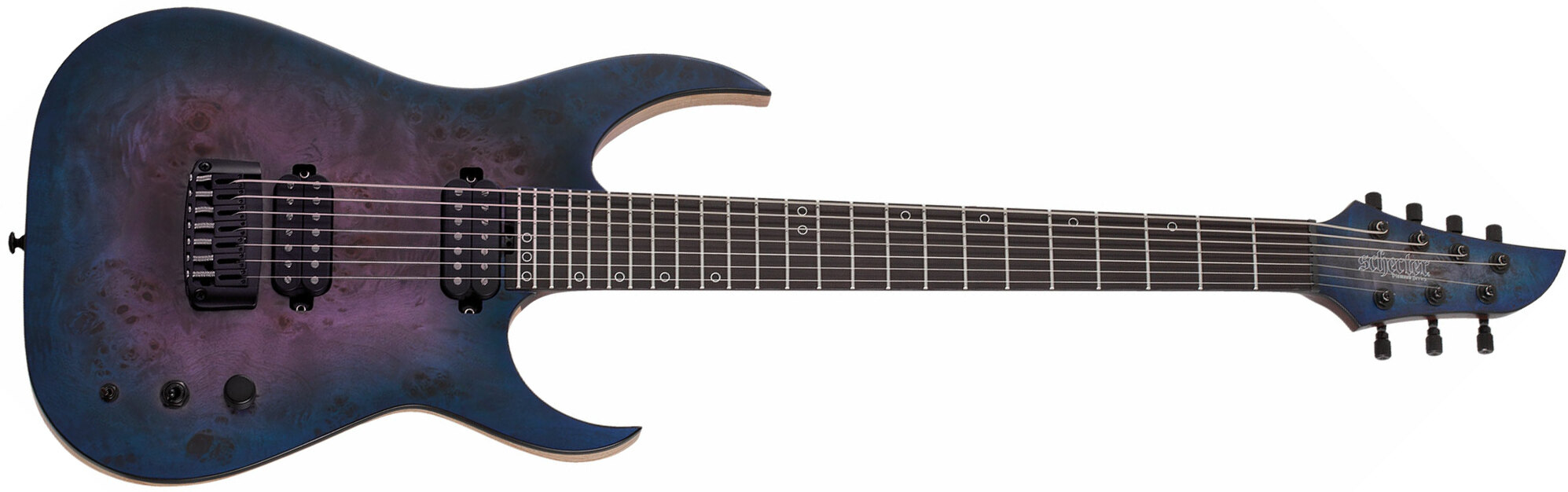 Schecter Keith Merrow Km-7 Mk-iii Artist Signature 7c 2h Ht Eb - Blue Crimson - 7-snarige elektrische gitaar - Main picture