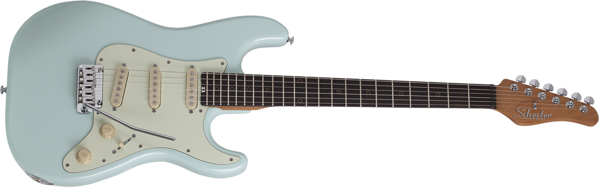 Schecter Nick Johnston Traditional Signature 3s Trem Eb - Atomic Frost - Elektrische gitaar in Str-vorm - Main picture