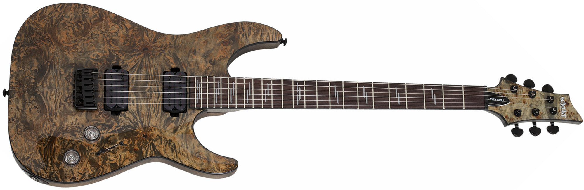 Schecter Omen Elite-6 2h Rw - Charcoal - Elektrische gitaar in Str-vorm - Main picture