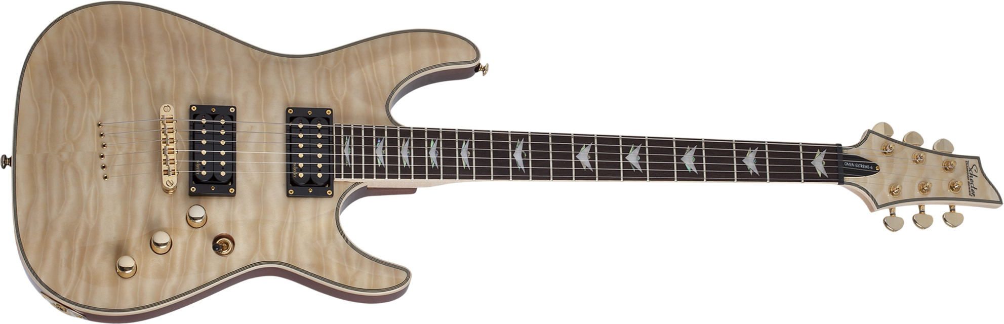 Schecter Omen Extreme-6 2h  Ht Rw - Gloss Natural - Elektrische gitaar in Str-vorm - Main picture