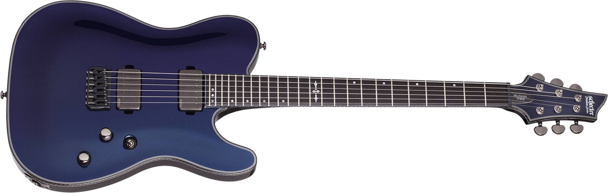Schecter Pt Hellraiser Hybrid 2h Emg Ht Eb - Ultraviolet - Televorm elektrische gitaar - Main picture