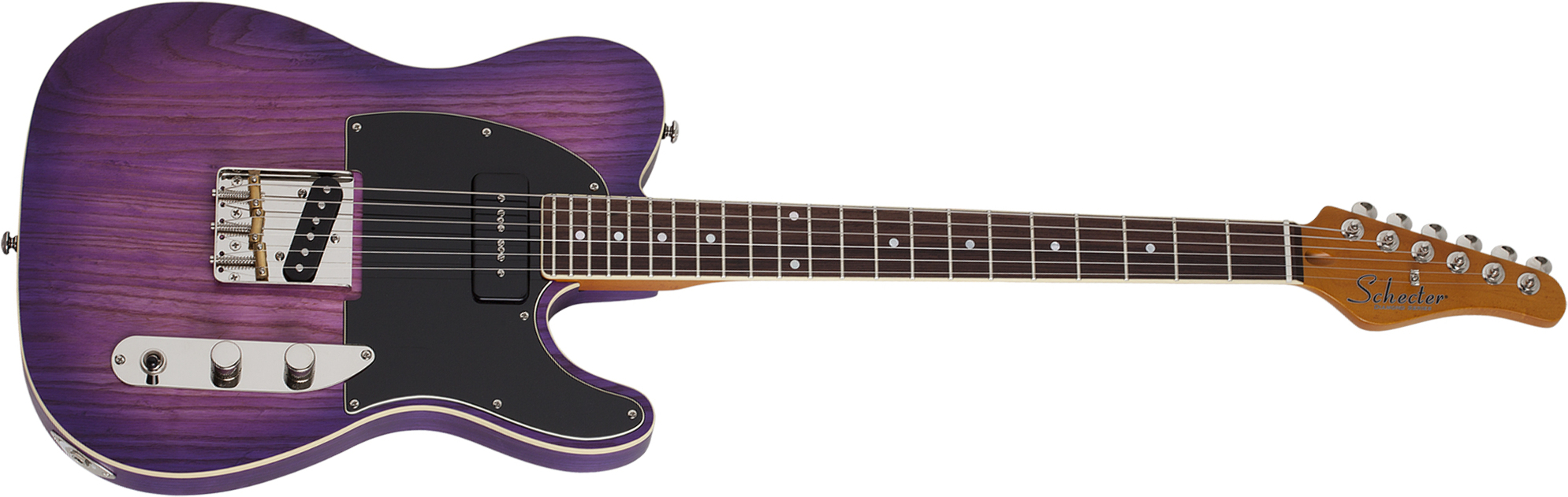 Schecter Pt Special 2s Ht Rw - Purple Burst Pearl - Televorm elektrische gitaar - Main picture