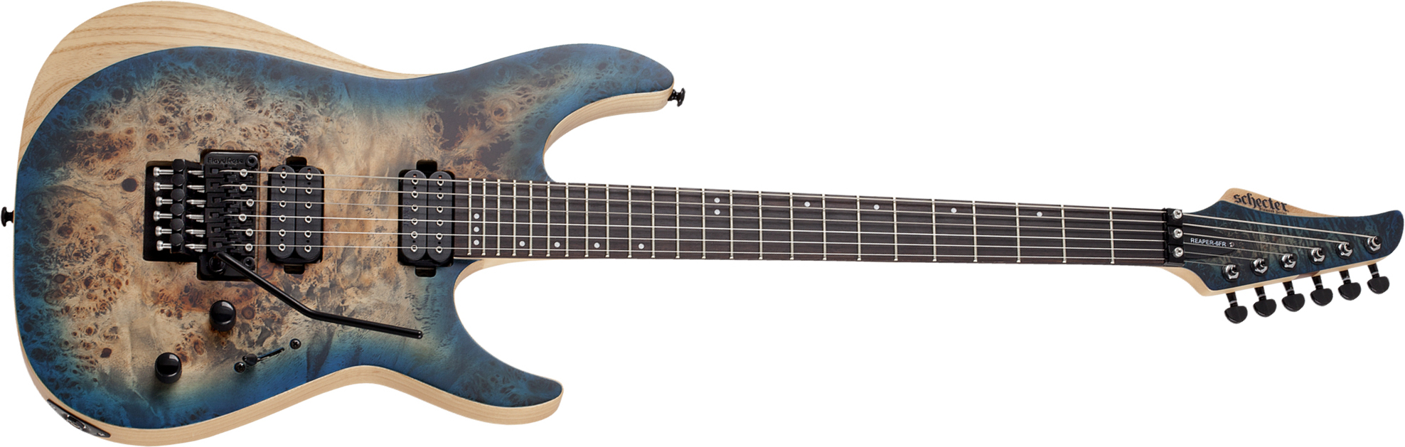 Schecter Reaper-6 Fr 2h Eb - Satin Sky Burst - Elektrische gitaar in Str-vorm - Main picture