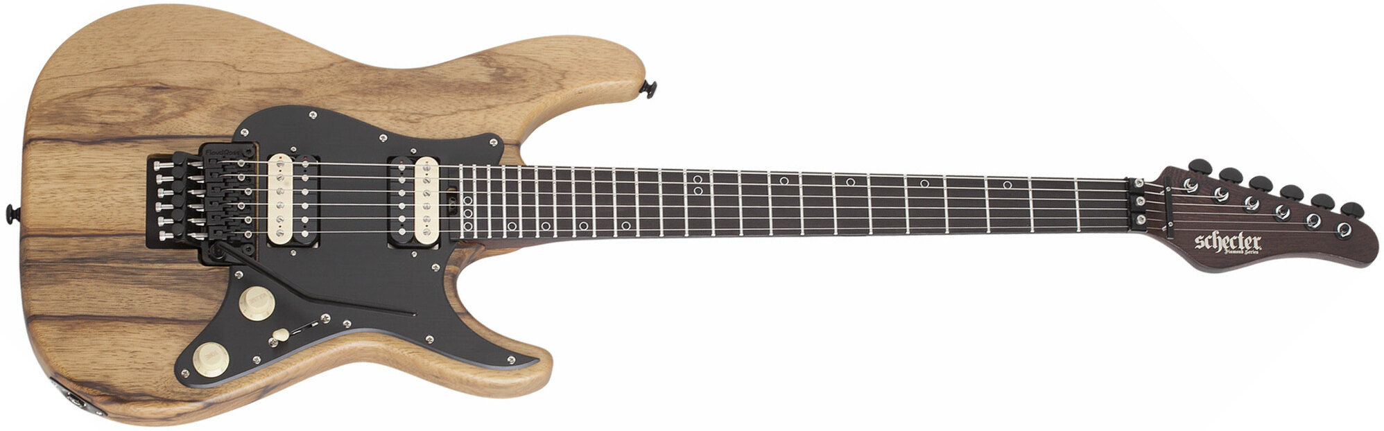 Schecter Sun Valley Super Shredder Exotic Black Limba 2h Fr Eb - Natural - Metalen elektrische gitaar - Main picture