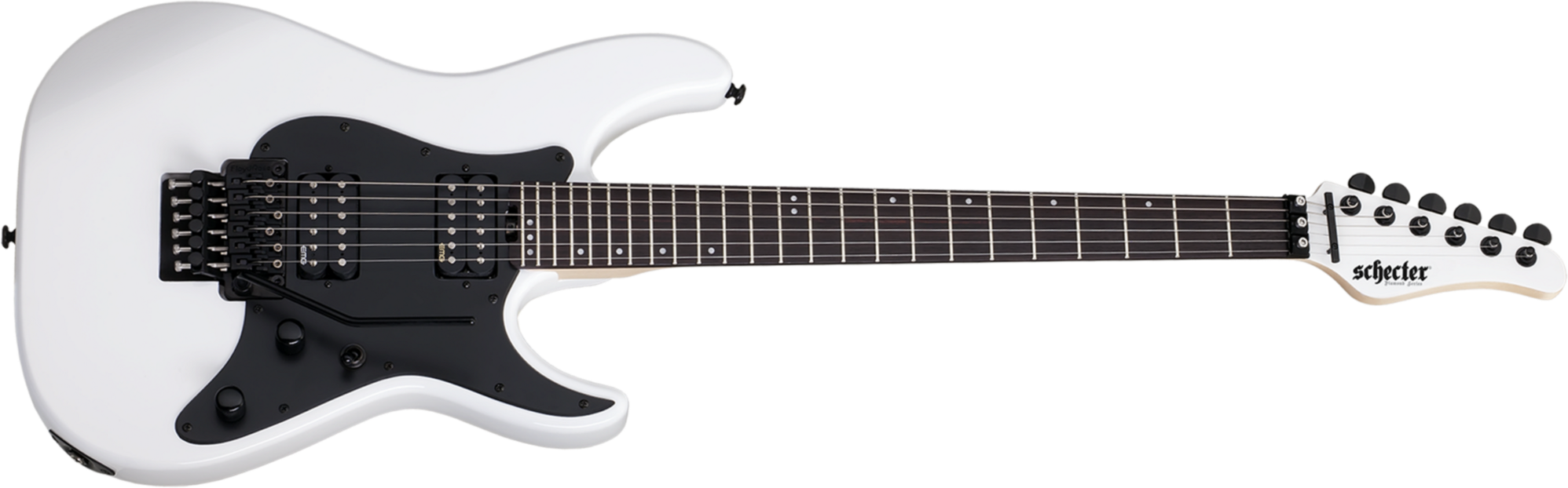 Schecter Sun Valley Super Shredder Fr 2h Emg Rw - White - Elektrische gitaar in Str-vorm - Main picture