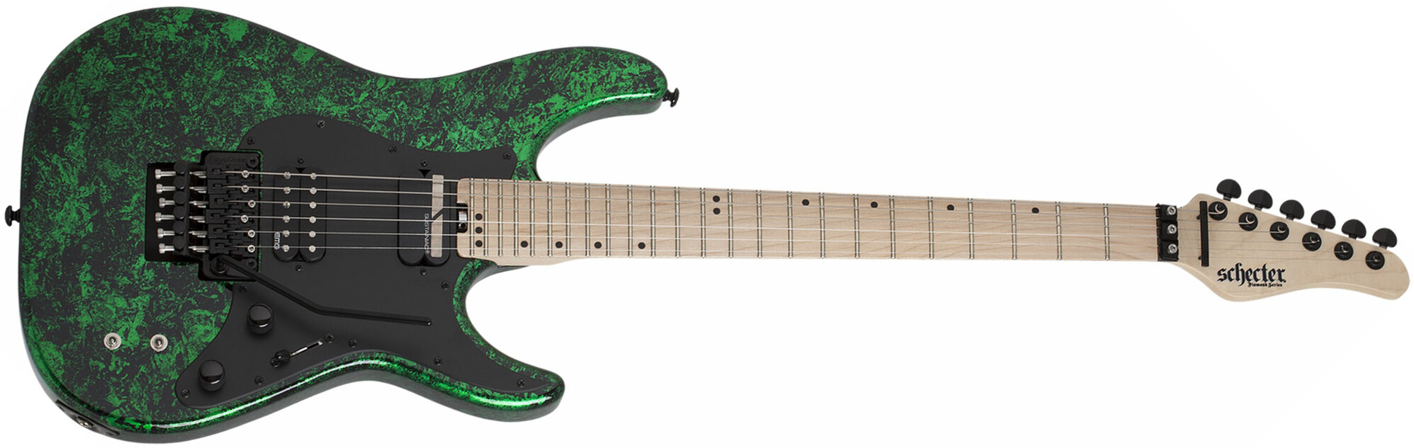 Schecter Sun Valley Super Shredder Fr S 2h Emg Sustainiac Mn - Green Reign - Metalen elektrische gitaar - Main picture