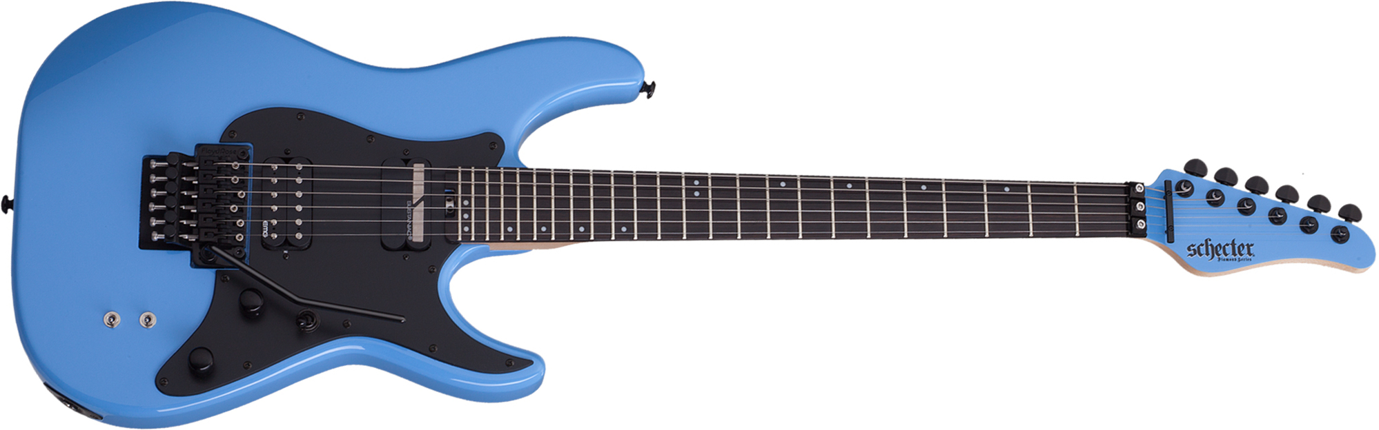 Schecter Sun Valley Super Shredder Fr S 2h Sustainiac Eb - Riviera Blue - Metalen elektrische gitaar - Main picture