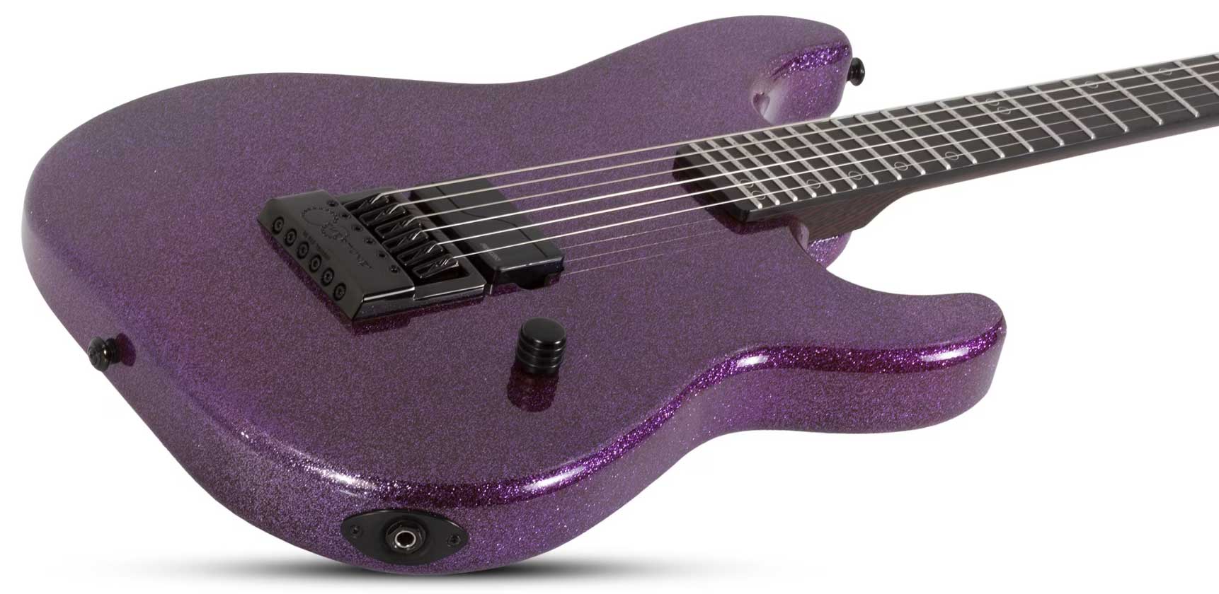 Schecter Daniel Haniss Danskimo 6 Signature 1h Fishman Fluence Ht Eb - Purple Sparkle - Elektrische gitaar in Strat vorm - Variation 1