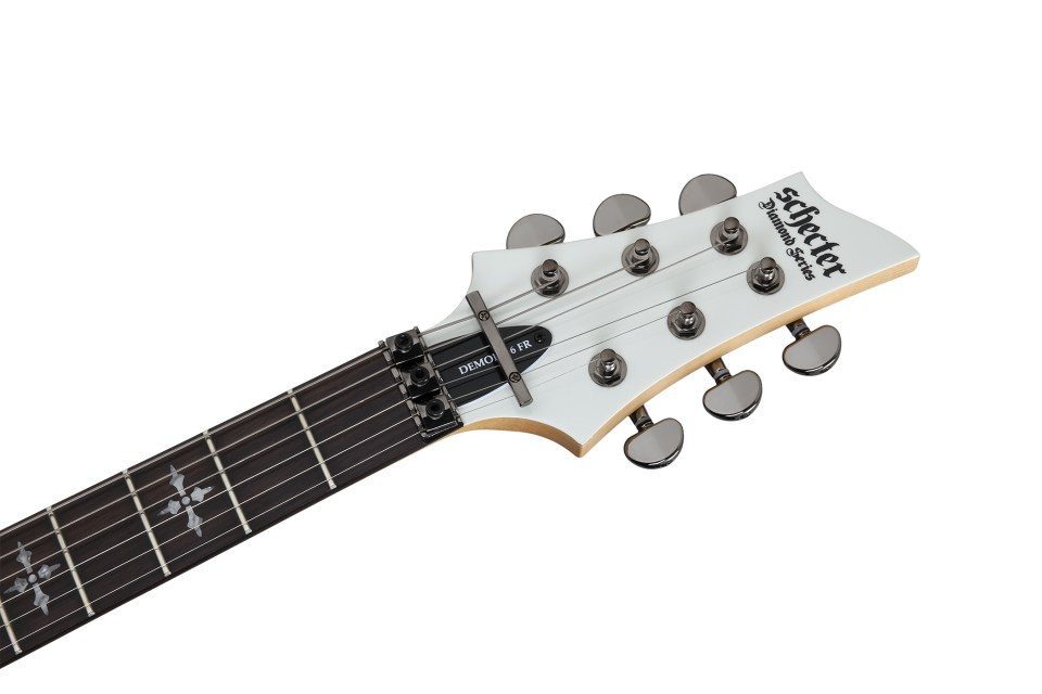 Schecter Demon-6 Fr 2h Rw - Vintage White - Elektrische gitaar in Str-vorm - Variation 3