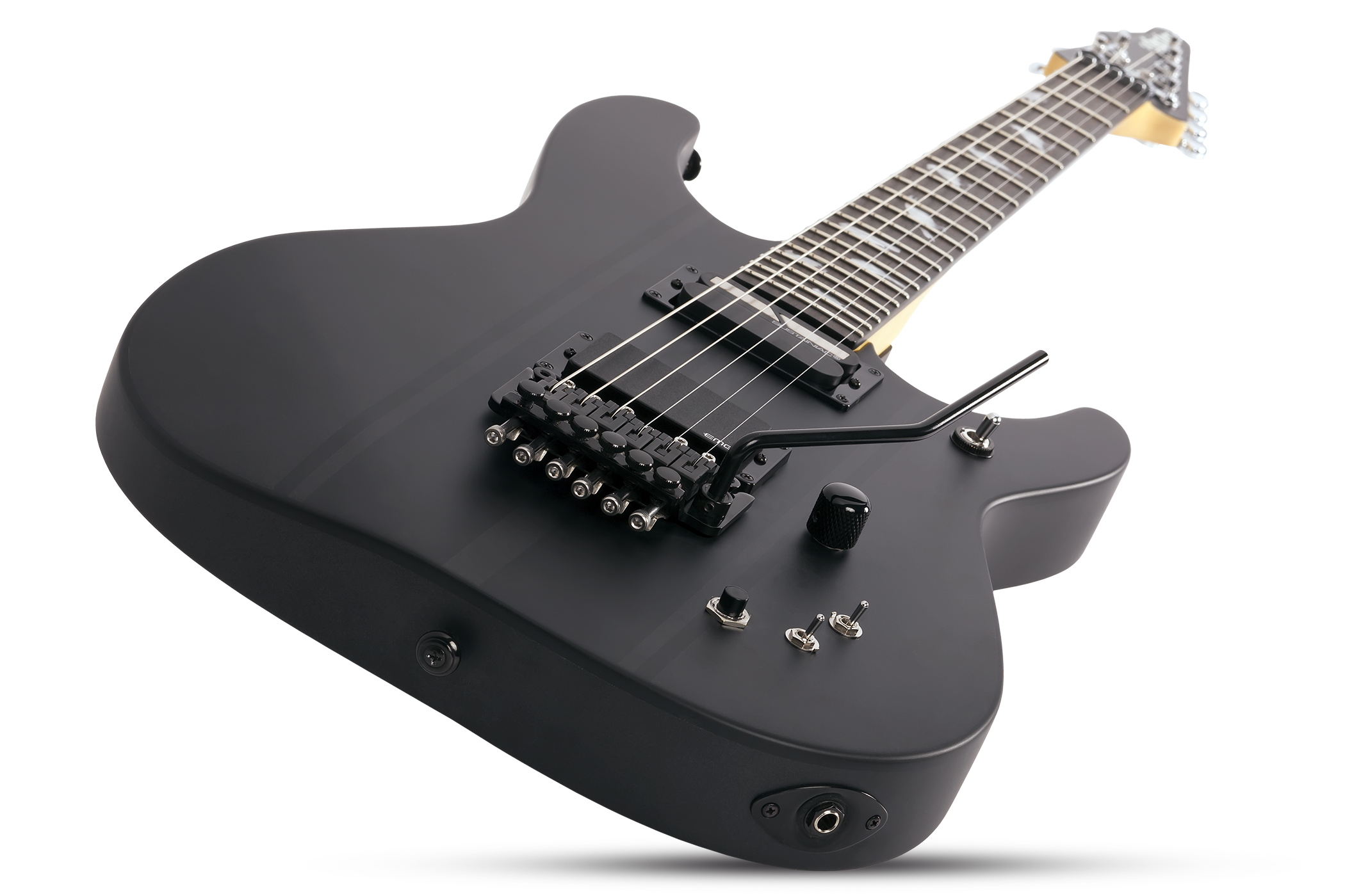 Schecter Dj Ashba Signature 2h Emg Sustainiac Fr Eb - Carbon Grey - Elektrische gitaar in Str-vorm - Variation 2
