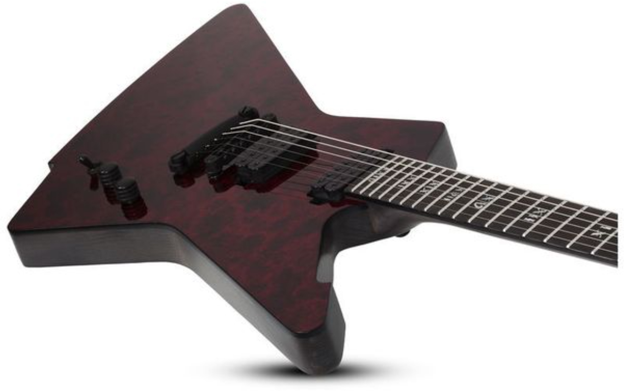 Schecter E-1 Apocalypse 2h Ht Eb - Red Reign - Metalen elektrische gitaar - Variation 2