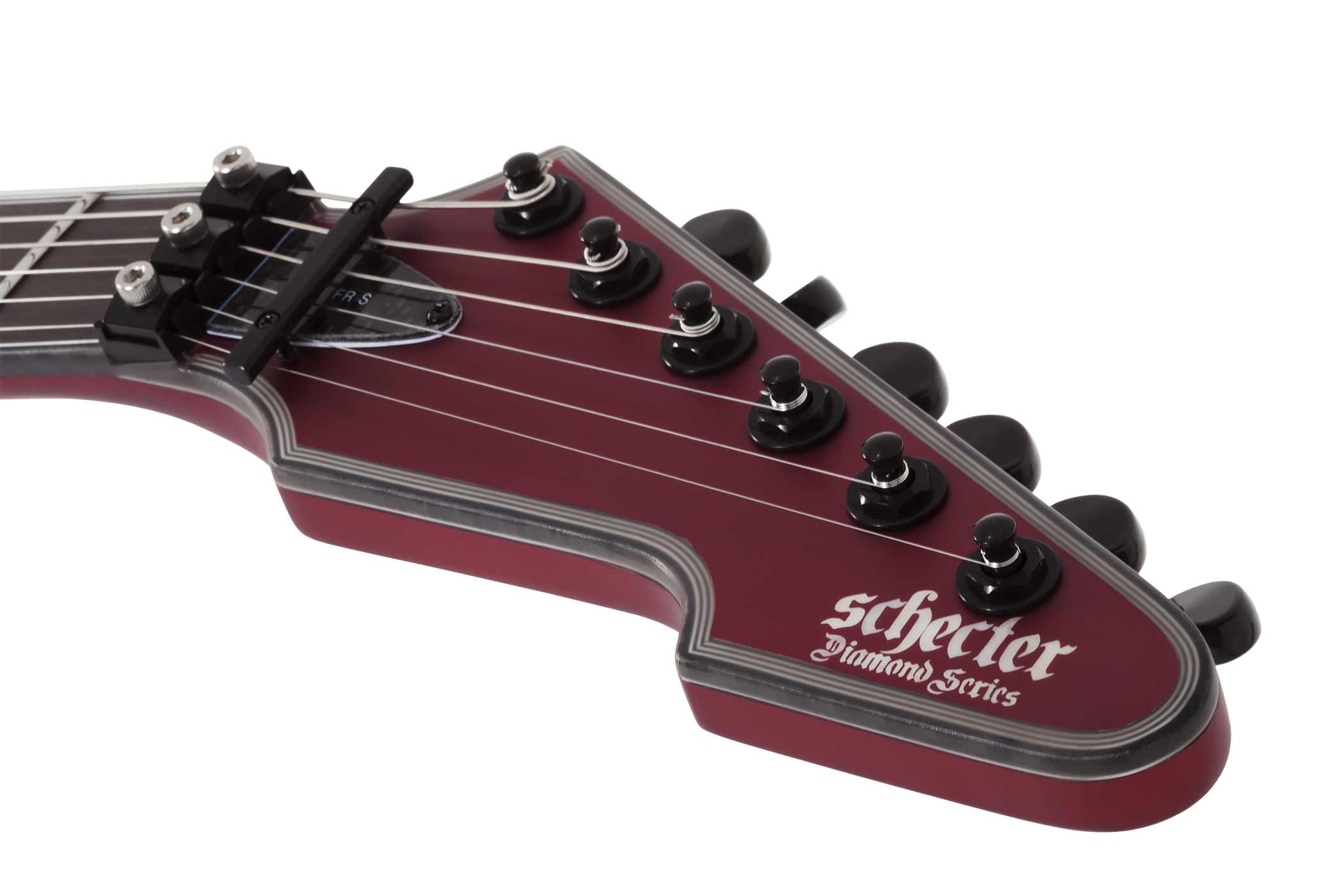 Schecter E-1 Fr S Special Edition 2h Sustainiac Fr Eb - Satin Candy Apple Red - Metalen elektrische gitaar - Variation 5