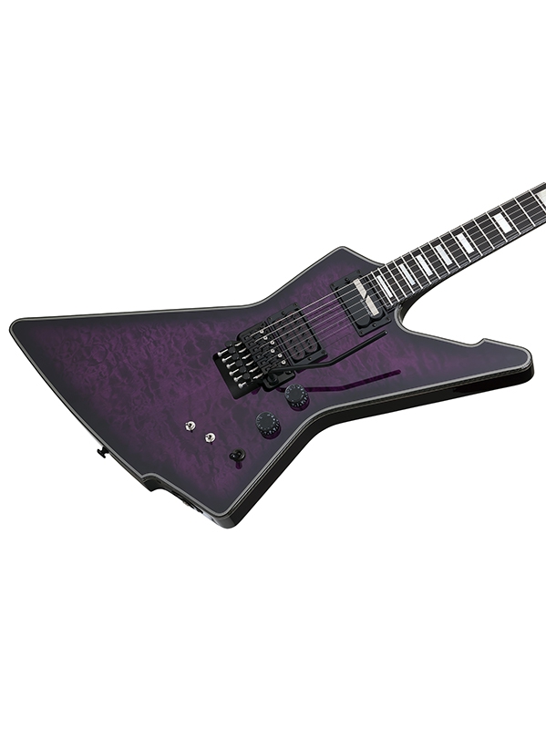 Schecter E-1 Fr S Special Edition 2h Sustainiac Fr Eb - Trans Purple Burst - Metalen elektrische gitaar - Variation 1