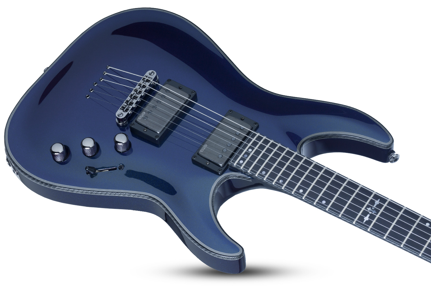 Schecter Hellraiser C-1 Hybrid 2h Emg Ht Eb - Ultra Violet - Elektrische gitaar in Str-vorm - Variation 2