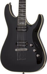 Elektrische gitaar in str-vorm Schecter C-1 Blackjack - Black
