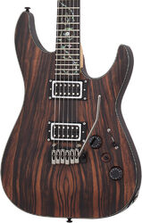 Elektrische gitaar in str-vorm Schecter C-1 Exotic Ebony - Natural satin