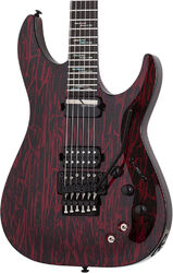 Elektrische gitaar in str-vorm Schecter C-1 FR S Silver Mountain - Blood moon