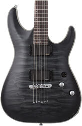 Elektrische gitaar in str-vorm Schecter C-1 Platinum - See through black satin