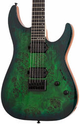 Guitarra eléctrica de doble corte. Schecter C-6 Pro - Aqua burst