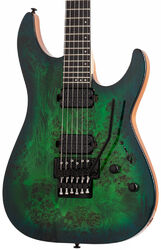 Guitarra eléctrica de doble corte. Schecter C-6 Pro FR - Aqua burst