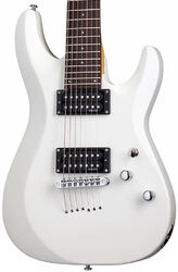 7-snarige elektrische gitaar Schecter C-7 Deluxe - Satin white