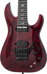 7-snarige elektrische gitaar Schecter C-7 FR S Apocalypse - Red reign