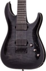 7-snarige elektrische gitaar Schecter Hellraiser Hybrid C-7 - Trans black burst