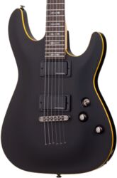 Elektrische gitaar in str-vorm Schecter Demon-6 - Aged black satin