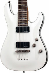 7-snarige elektrische gitaar Schecter Demon-7 - Vintage white