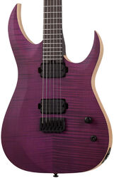 Elektrische gitaar in str-vorm Schecter John Browne Tao-6 - Satin trans purple